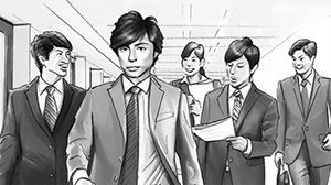 Line drawing + Degital painting Monotone　コンテ・カンプ　線画モノトーン付き