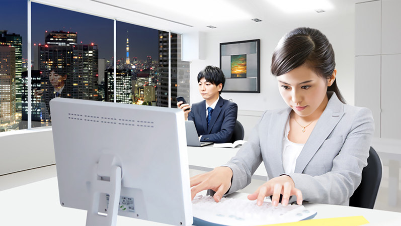 フォトリアル　人物　オフィスレディー