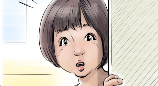 カラーコンテ　人物　子供