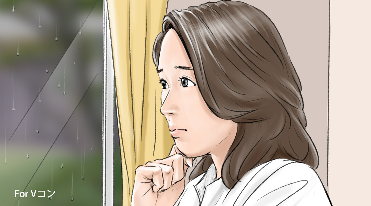 カラーコンテ　人物　女性