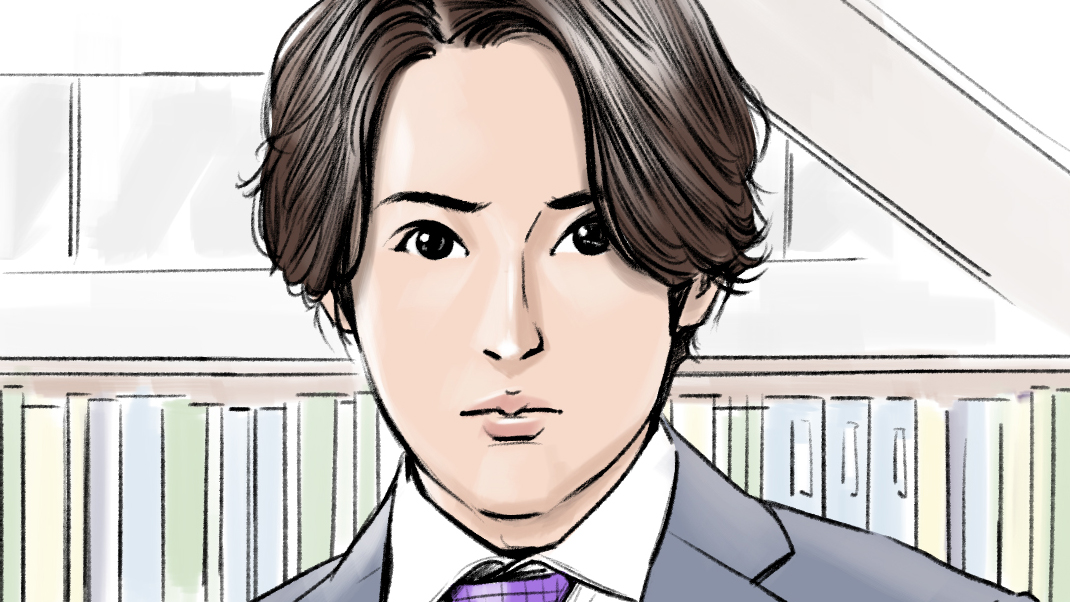 カラーコンテ　男性タレント