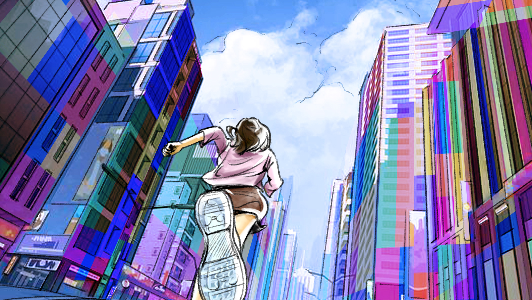 カラーコンテ　人物