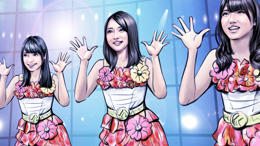 カラーコンテ　女性タレント