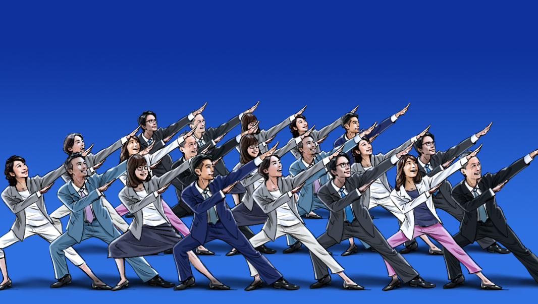 カラーコンテ　人物　