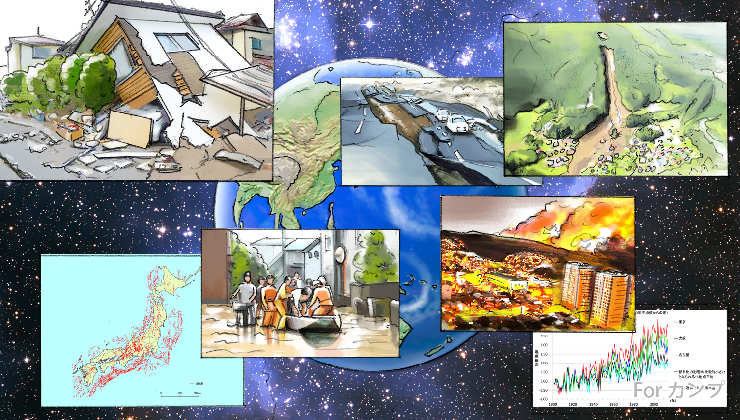 プレゼン用カンプ画　災害