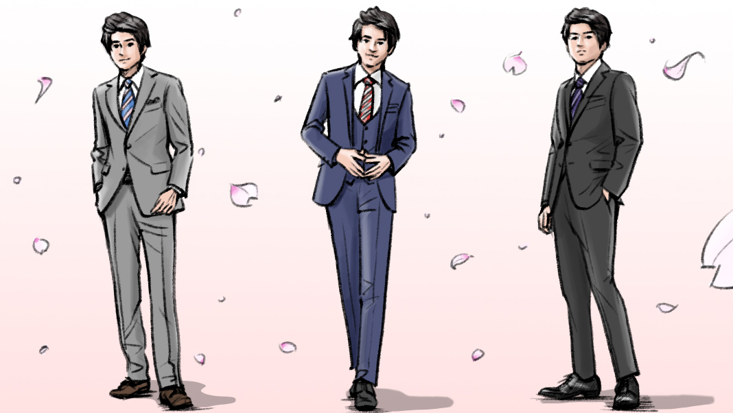 カラーコンテ　男性タレント