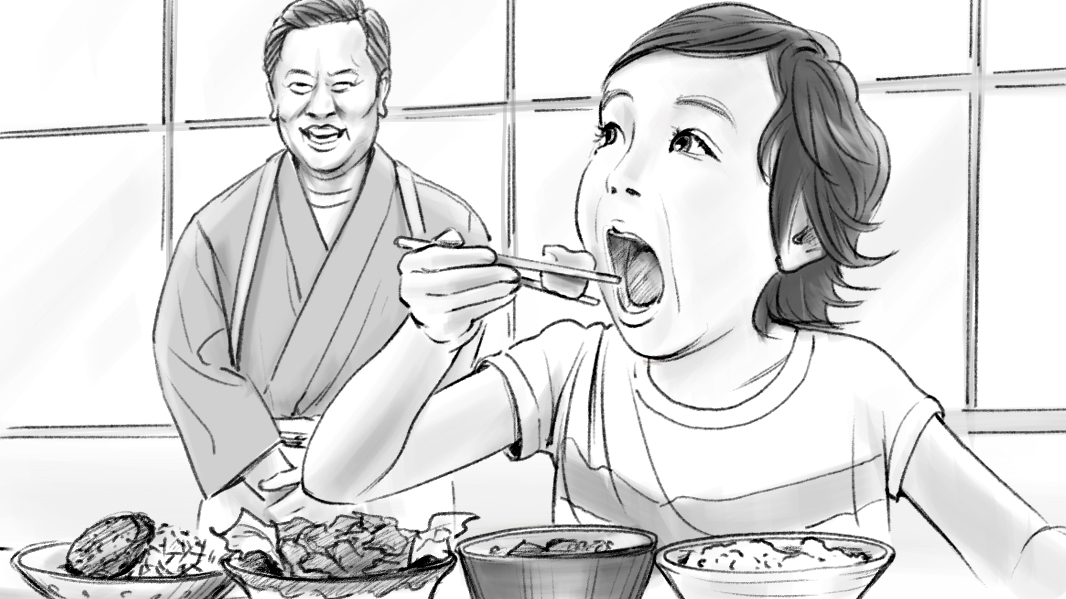 モノクロコンテ　男性タレント