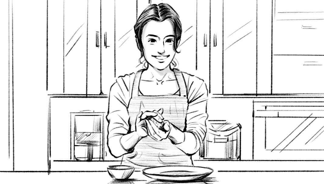 モノクロコンテ　女性タレント