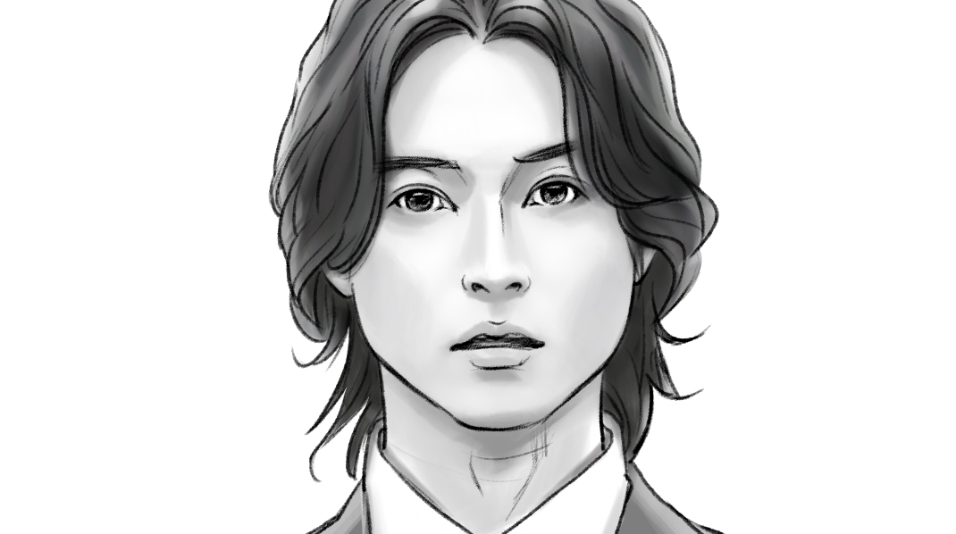 モノクロコンテ　女性タレント